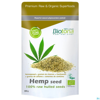 Biotona hemp raw hulled seed 300g