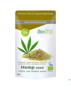 Biotona hemp raw hulled seed 300g