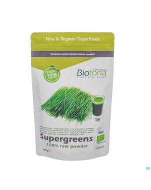 Biotona supergreens raw powder 200g