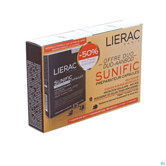 Lierac sunific preparateur bronzage duo caps 2x30