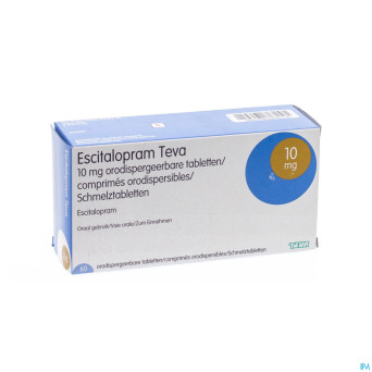 Escitalopram 10 mg teva comp orodisp 60 x 10 mg
