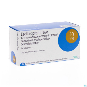 Escitalopram 10 mg teva comp orodisp 100 x 10 mg