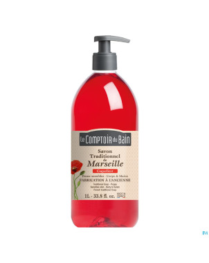 Lcb savon trad.marseille coquelicot    1l