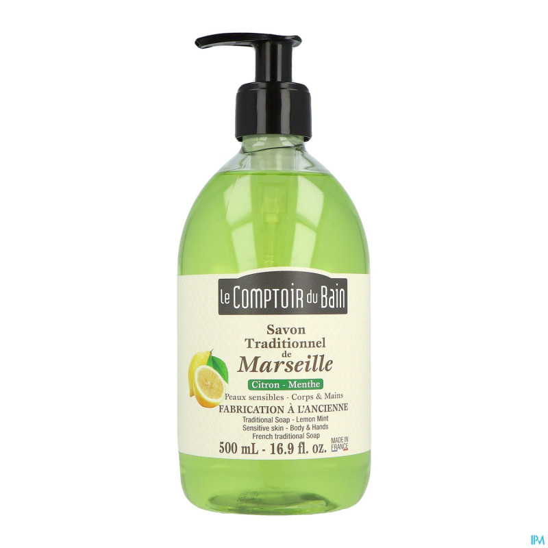 Lcb savon trad.marseille citron-menthe    500ml