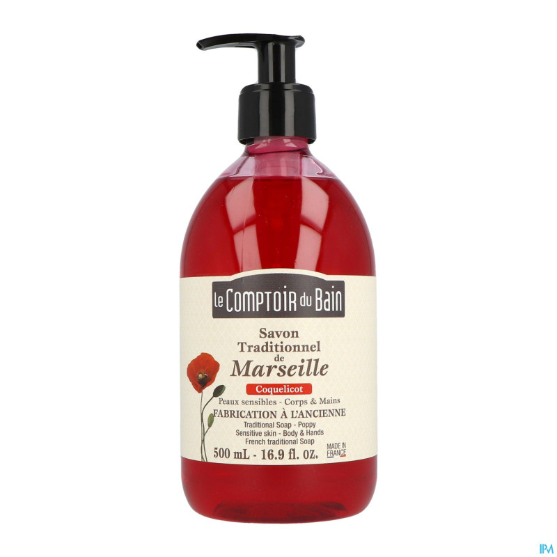 Lcb savon trad.marseille coquelicot    500ml
