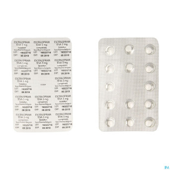 Escitalopram  5 mg teva comp pell  28 x  5 mg