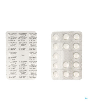 Escitalopram 20 mg teva comp pell  98 x 20 mg