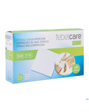 Febelcare med1 compresse gaze ster. 5,0x5,0cm 40x1