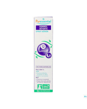 Puressentiel sommeil detente spray 12 hle ess200ml