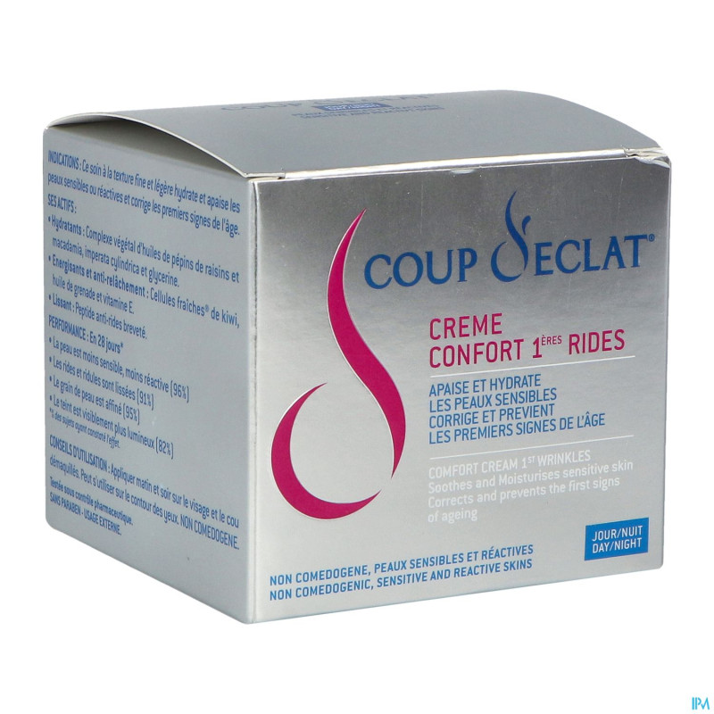 Coup d'eclat creme confort 1ere rides pot 50ml