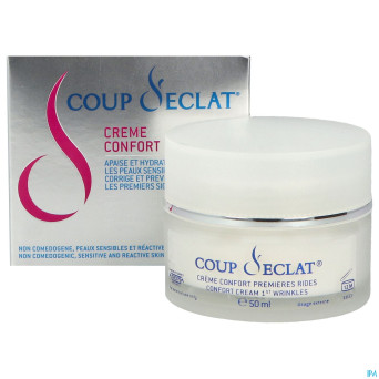Coup d'eclat creme confort 1ere rides pot 50ml