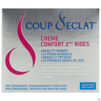 Coup d'eclat creme confort 1ere rides pot 50ml