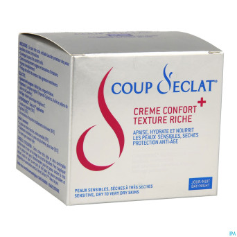 Coup d'eclat creme confort+texture riche pot 50ml
