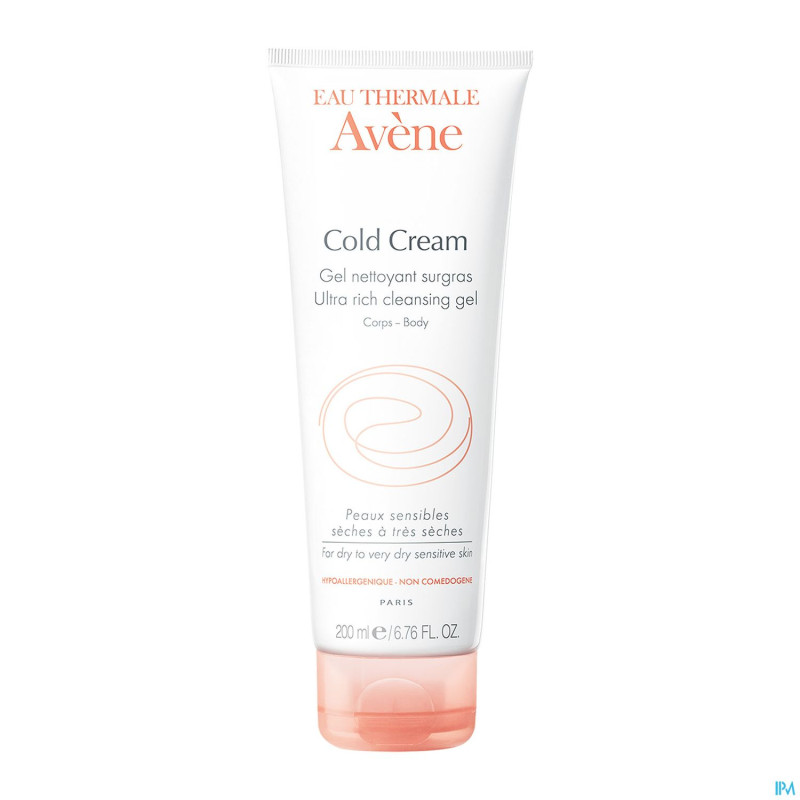 Avene cold cream gel nett surgras tube 200ml