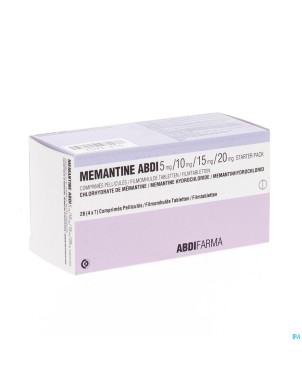 Memantine abdi starter pack 7x5mgx10mgx15mgx20mg