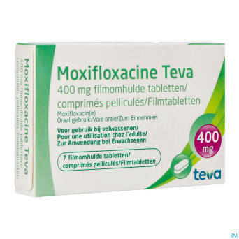 Moxifloxacine teva 400 mg comp pell  7