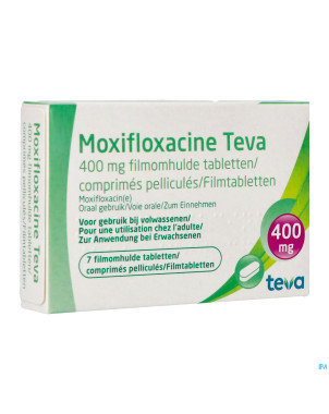 Moxifloxacine teva 400 mg comp pell  7