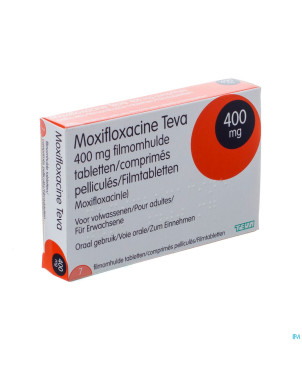 Moxifloxacine teva 400 mg comp pell  7
