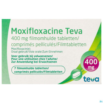 Moxifloxacine teva 400 mg comp pell  7