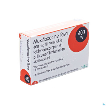 Moxifloxacine teva 400 mg comp pell 14