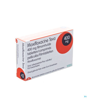 Moxifloxacine teva 400 mg comp pell 14