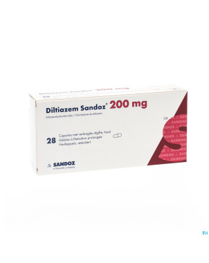 Diltiazem 200 mg sandoz caps liberat prolong 28