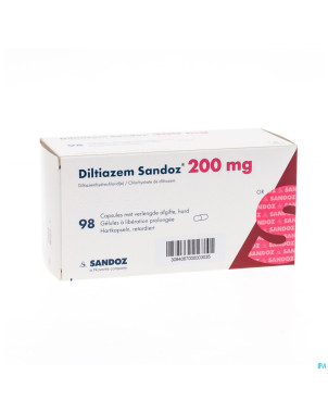 Diltiazem 200 mg sandoz caps liberat prolong 98