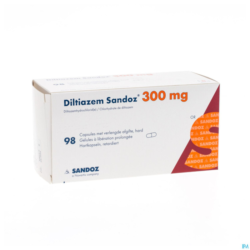 Diltiazem 300 mg sandoz caps liberat prolong 98