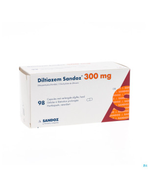 Diltiazem 300 mg sandoz caps liberat prolong 98
