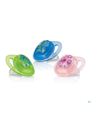 Nuby sucette 1p prisma ortho 18m+ 1