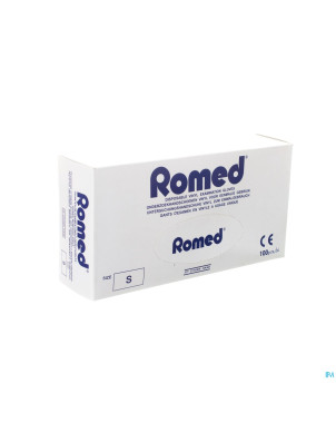 Romed gants vinyl jetable    s 100 pontos