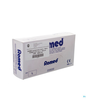 Romed gants vinyl jetable    l 100 pontos