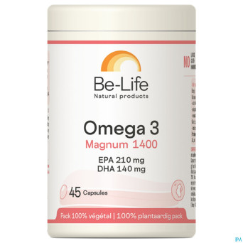 Omega 3 magnum 1400 be life caps 45 pf01210