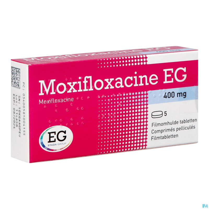 Moxifloxacin eg 400 mg comp pell  5