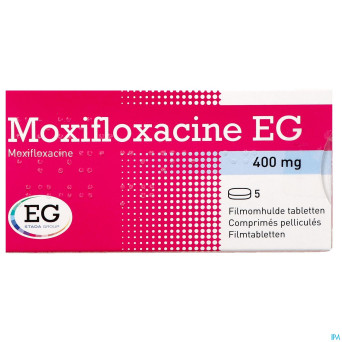 Moxifloxacin eg 400 mg comp pell  5