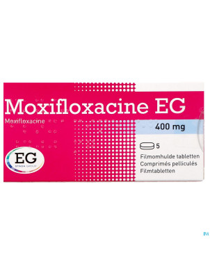Moxifloxacin eg 400 mg comp pell  5
