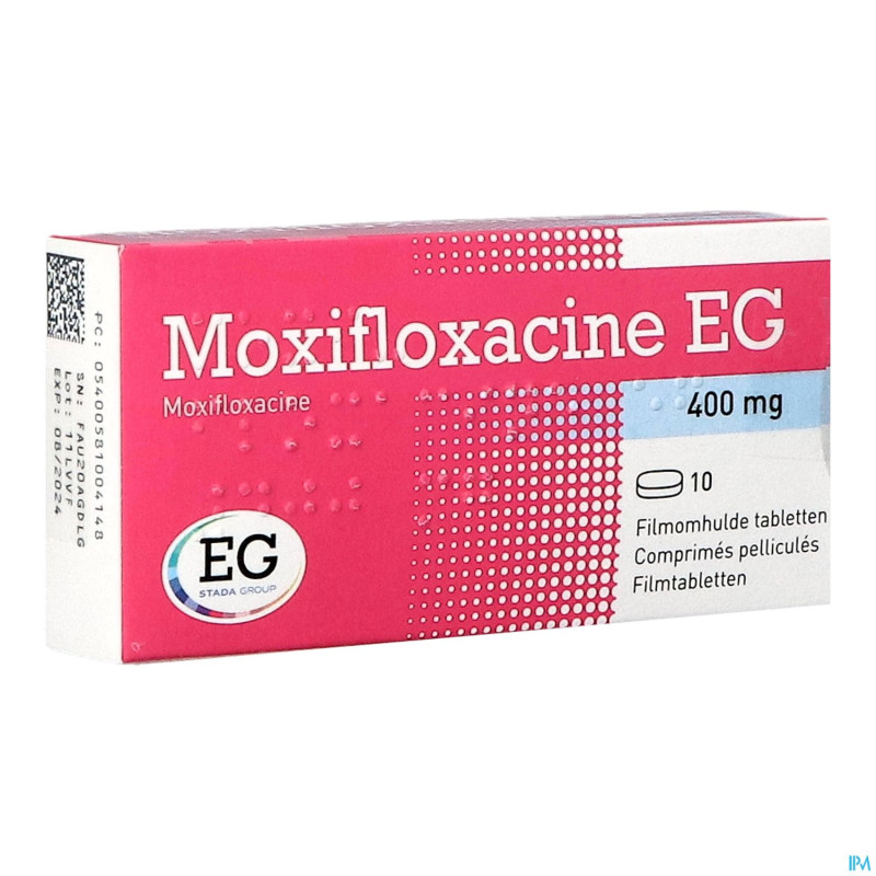 Moxifloxacin eg 400 mg comp pell 10