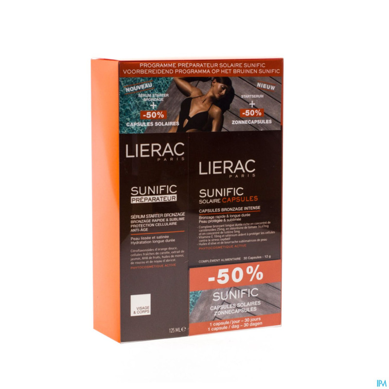 Lierac coffret preparateur sunific 2 prod. opl4003