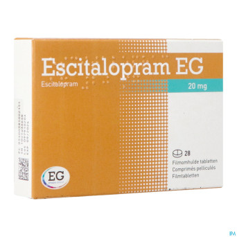 Escitalopram eg 20 mg comp pell 28 x 20 mg