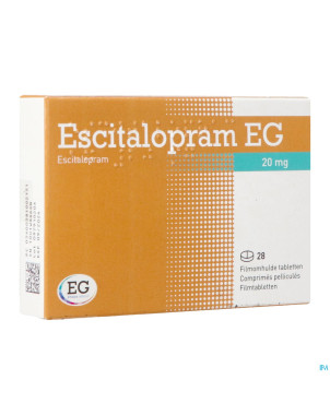 Escitalopram eg 20 mg comp pell 28 x 20 mg