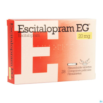 Escitalopram eg 20 mg comp pell 28 x 20 mg