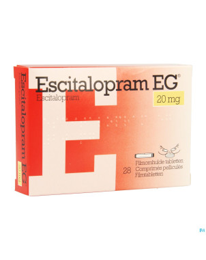 Escitalopram eg 20 mg comp pell 28 x 20 mg