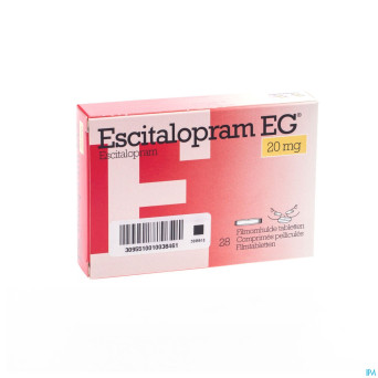Escitalopram eg 20 mg comp pell 28 x 20 mg