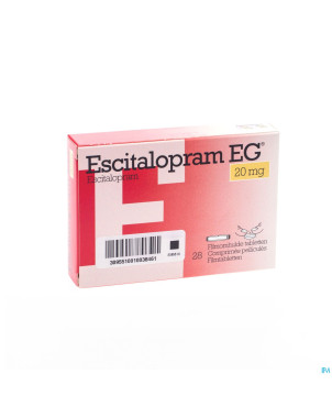 Escitalopram eg 20 mg comp pell 28 x 20 mg
