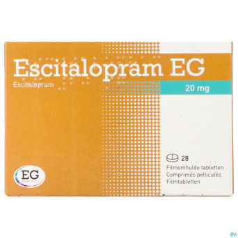 Escitalopram eg 20 mg comp pell 28 x 20 mg