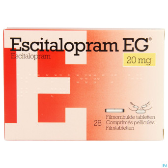 Escitalopram eg 20 mg comp pell 28 x 20 mg