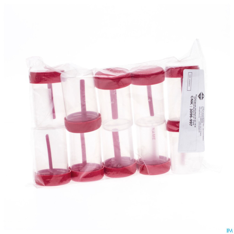 Pot analyse fecales  60ml    10    pontos