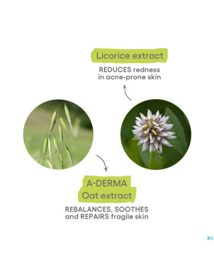 Aderma phys-ac gel moussant purifiant 200ml