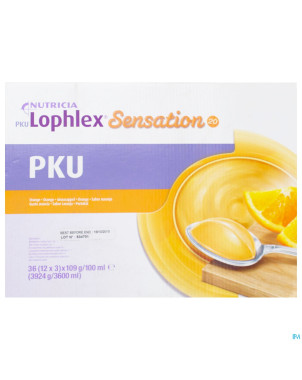 Pku lophlex sensation 20 juicy orange 36x109g