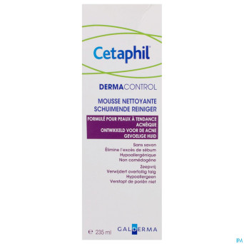 Cetaphil dermacontrol mousse nettoyante 235ml